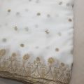 New Fancy Embroidered Dyeable Chiffon Dupatta - 2.5 Yards. 