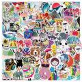Cabbage Patch Stickers 100PCs Colorful PVC Luggage Mug Computer Desktop Stickers Waterproof Decal Stickers. 