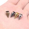 160 Sets 10MM Mixed Color Spikes and Studs Kit Metal Cone Spikes Screw Back Leather Craft Rapid Rivet Screws Punk Studs. 