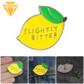 Cute Slightly Bitter Lemon Enamel Brooch Pin Backpack Hat Bag Accessory Badge. 