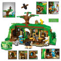 My World "Steve's Hobbit Forest House" Building Blocks Set With Lights Bricks - 705+ pcs - 830. 