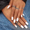 Face Value 100pcs White Artificial Nails For Girls.. 