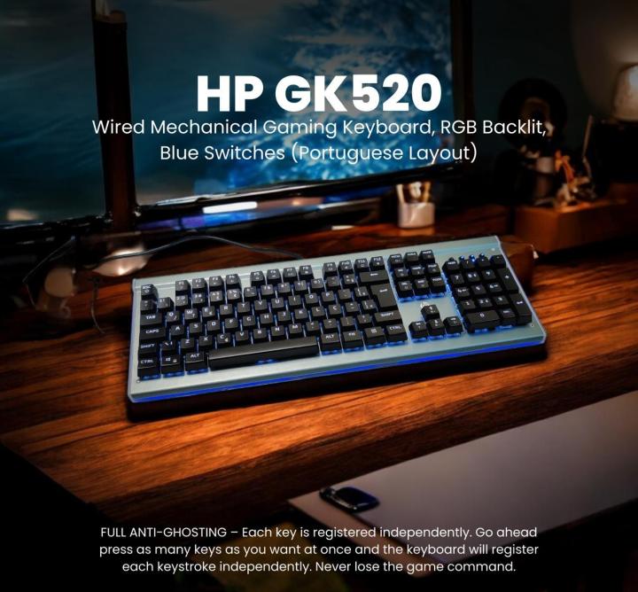 HP GK520 RGB MECHANiCAL GAMiNG KEYBOARD WiTH BLUE SWiTCH Daraz.pk