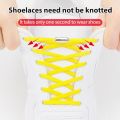 Shoelace, Elastic No Tie Shoelaces Adjustable Shoe String Shoe Lace for Kids and Adults Sneakers Lazy Shoelace with Metal Lock. 