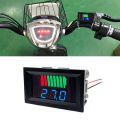 Tools Car Battery Charge Level Indicator 12V 24V 36V 48V 60V Lithium Battery Capacity Meter Tester Blue Display LED Tester Voltmeter Natuo. 