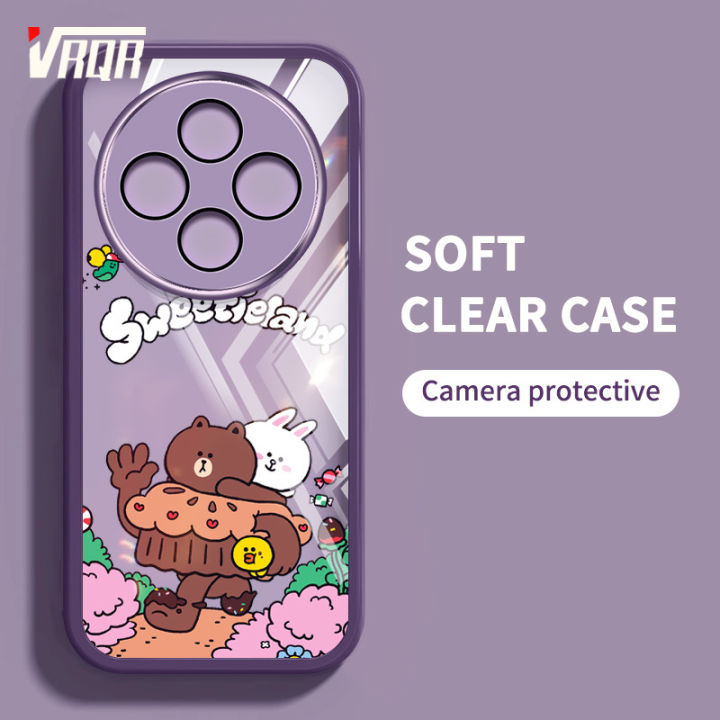 VRQR Camera Protection Phone Case For Xiaomi Redmi 14C Back Cover Cute animation Patterns Phone Cover