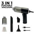 3 in 1 Portable Vacuum Cleaner Duster Blower Air Pump Wireless Handheld Clean Microscopic dust Like Car, Home, Computer, Laptop, Flower, Mirror Vehicle Interior Cleaner High-Power Handheld Wireless USB Rechargeable Vacuum Cleaner. 