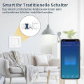 Clopal WiFi Smart Light Switch, Mini DIY Breaker, Compatible with Alexa Echo, Google Assistant, Fits Behind Rocker Wall Switches, Support 1 Way or 2 Way，Need Neutral Wire. 