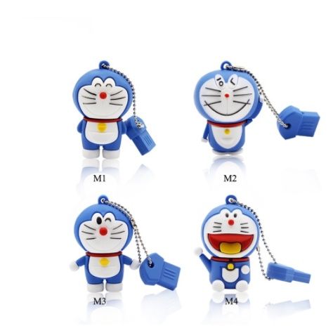 【24h Ship+Ready stock】COD FREE Shipping+ High speed Doraemon cartoon creative U disk 2TB cartoon USB flash drive 8GB 16GB 32GB 64GB 128GB stable enough finger gifts business mobile phone computer USB drive