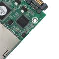 SD SDHC Secure Digital MMC Memory Card to 7+15P SATA Serial ATA Converter Adapter Easy Installation No Driver Required. 
