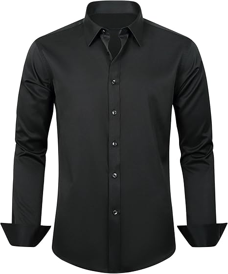 Men%20Shirts%20for%20Office%20-%20Men's%20Dress%20Shirts%20Solid%20Long%20Sleeve%20Stretch%20Wrinkle-Free%20Formal%20Shirt%20Business%20Casual%20Button%20Down%20Shirts%20-%20Men's%20Button-Down%20Shirts%20-%20Image%205
