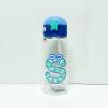 Crystal Clear Unbreakable Cute Characters Kids Plastic Water Bottle with Straw with Carrying Bag, BPA-Free, Leak-Proof, 700ml for School Kids. 