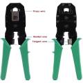 RJ45 RJ11 NetWork Cable Crimping Tool RJ11 RJ12 RJ45 Crimpe for Network and Telephone Cables Modular Connector Crimping. 