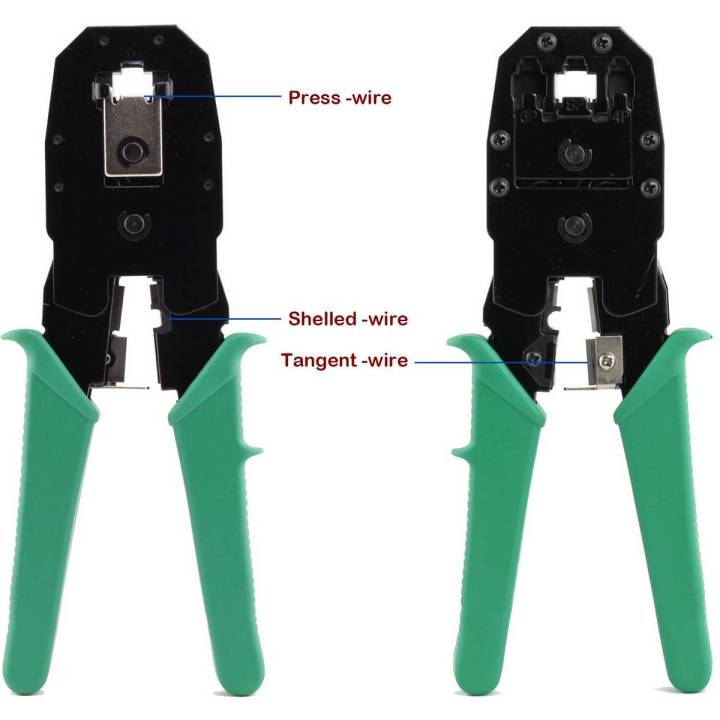 RJ45 RJ11 NetWork Cable Crimping Tool RJ11 RJ12 RJ45 Crimpe for Network and Telephone Cables Modular Connector Crimping