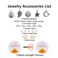 Clay & Glass Beads Jewelry Making Kit with Tools Creative DIY Bracelet & Ring Set for Kids. 