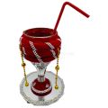 DOODH PILAI GLASS WITH GLASS PLATE - WEDDING NIGHT RASAM - MILK GLASSS. 