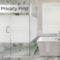 PVC Blinds Window Film Self-adhesive Privacy Window Film Stripe Glass Stickers Opaque Bathroom Glass Sticker. 