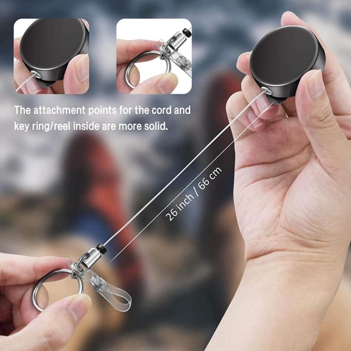2PCS Retractable Badge Cords with Clip with Retractable Badge Card Holder for ID Card Key Badge Holder