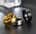 3 Rings Titanium Black Gold & Silver For Boy Girls. 