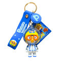Genuine Creative Cute Pororo Keychain Couple Cute Schoolbag Pendant Car Key Chain Small Gift Wholesale. 