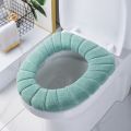 2 Pieces Toilet Seat Cover Household Products Plush Thickened Warm Winter Men's And Women's Bathroom Special. 