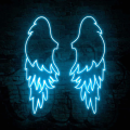 Angel Wings (Pair) Neon Sign - Neon Lights  Neon lights  Neon lights for room  neon lights for room name  light  lights for decoration   lights for room decoration  Wall Decoration items  Wall Decoration items for home  Neon Walls. 