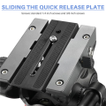 Sliding Quick Release Plate with 1/4 Inch and 3/8 Inch Screws. 