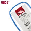 Acrylic Name Neck Badge Holder Crystal Transparent Exhibition Name Tag Case ID Card Holder with Lanyard For Student Staff. 