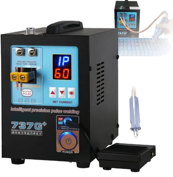 SUNKKO 737G Battery Spot Welding Pulse 1.5KW Spot Welder 18650 14500