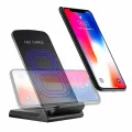 Fast Wireless Charger Charging Pad for Samsung Galaxy Note 8 S8 S8 Plus S7 S7 Edge Note 5 S6 Edge Plus, Standard Charge for Apple iPhone X / 8 / 8 Plus(Black). 