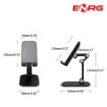 Energy - ENRG Desktop Foldable Mobile Phone Stand Holder Multi Position Movements For All Smartphone And Tablet Live Broadcasting_Tiktok Video Black. 
