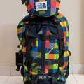 MIX COLOR North face Hiking Backpack bag 65+5L Traveling Camping Backpack for Travel bag Trip Bag dark blue grey. 