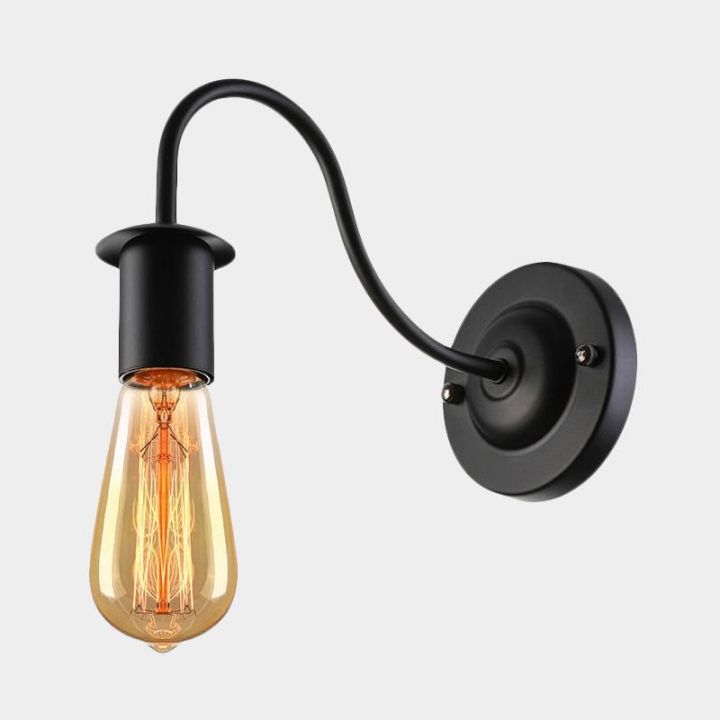 Minimalist Single Socket Vintage Loft Style Wall Sconce Light | Indoor Wall Lamp | Vintage Wall Light