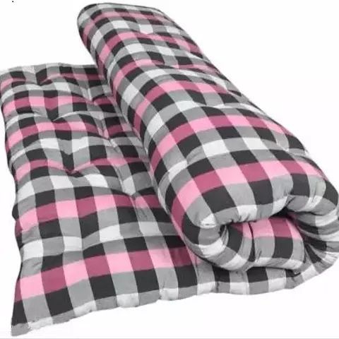 7 kg Cotton Filled Mattress (72x36 Inches) Strong  Fabric  Size 6x3 ft Foldable single bed Extra Thickness Premium Softness.