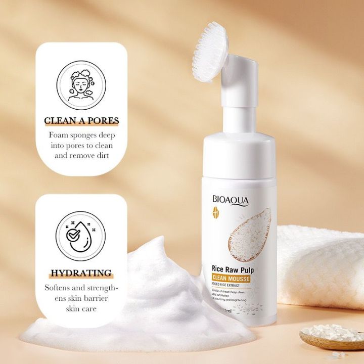 Bioaqua%20rice%20raw%20Pulp%20Face%20Wash%20Cleanser%20Deep%20Cleaning%20&%20Hydrating%20Facial%20Cleansers%20120ml%20BQY51803%20-%20Image%202