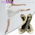 Wide Feet Dance Shoes Foldable Ballet Shoes with Storage Bag Soft Breathable Easy to Clean Dance Slippers for Yoga More. 