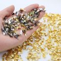 200pcs Iron Clip Buckle Cord End Tip Fold Over Clasp Crimp Bead Connector For DIY Necklace Bracelet Jewelry Making Accessories. 