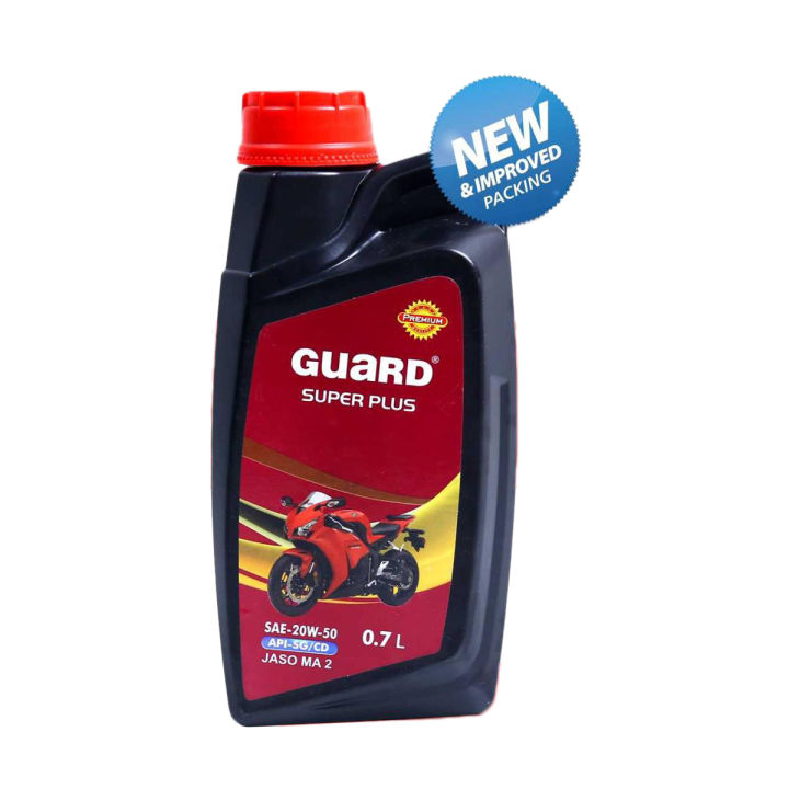 GUARD SUPER PLUS 20W-50 (0.7 Liter) 0.7 Liter Bike Gasoline Engine Petrol Engine Motor Oil Engine Oil Lubricant Mobil Oil