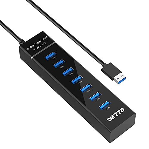 USB 7 Port 3.0 Original Hub / Portable / Warranted / Super Fast 5 Gbps / High Quality Speed / Stylish / Slim / Sleek / Mobile OTG / Laptop / PC