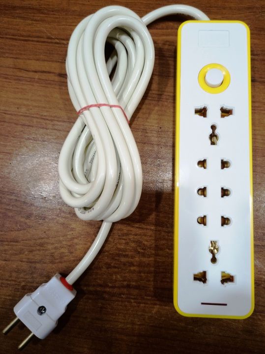OPK%204%20Way%20High%20Quality%2012%20Holes%20Extension%20lead%20Multiple%20EU/US/UK%205%20Sockets%20With%204m%20Wire.%20-%20Image%203