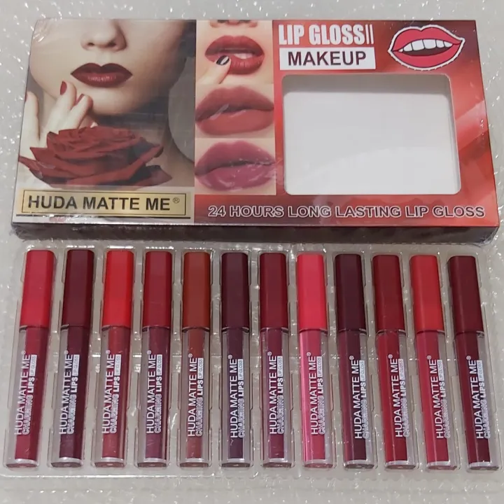 Liquid%20Lipstick%206%20Pieces%20(Half%20Set)%20&%2012%20Pieces%20(Full%20Set)%20Lipgloss%20Matte%20Lipsticks%20Nude%20Redish%20Shades%20Lipglosses%20-%20Image%203