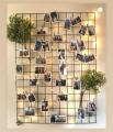 FREE FAIRYLIGHT ALONG | Aesthetic Metal Grid Wall Panel for Decoration 🖤 | Photo Display with Wooden Clips & Cards | 1.5 x 2 ft Metal Grid Wall Decor  Home items, Perfect for any Wall, stylish memo board, Inbox Us for Cards/Stickers  Customization. 