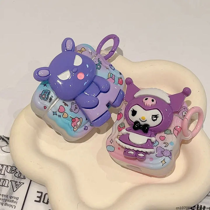 【NShisasN】New 3D Sanrios Kuromi Baku For AirPods3 Case Apple AirPods 1 2 Case AirPods Pro 2 Case IPhone Earphone Accessories Air Pod Cover