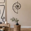 Present Era Metal  Wall Clock, Metal Wall Clock, Fibonacci Spiral Wall Clock,  Minimalist Modern Wall Clock, Unique Wall Clock, Decorative Wall Clock, New Home Gift, 3D Wall Clock, Metal Wall Hanging, Wall Clock, Clock. 