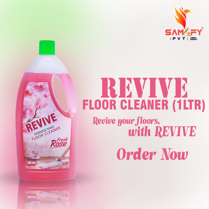 REVIVE Floor Cleaner 1L - Powerful Shine & Freshness | All-Surface Cleaning Solution