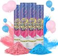 5"-inches Smooke Cannon party popper color photography effect new years club wedding graduation (Pack of 5Pcs, Multi Colour). 