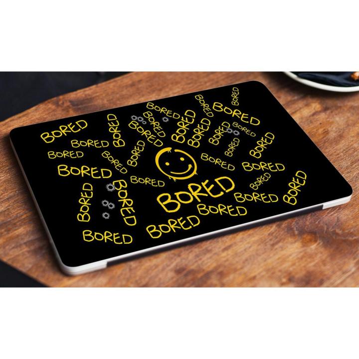 Bored Typography Sherlock Holmes Laptop Skin Vinyl Sticker 13 13.3 14.6 15 15.4 15.6 inch Laptop Skin Sticker Cover For All Laptops