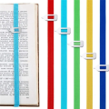 5 PCS Elasticity Strap Bookmark Retractable Book Clip Elastic Band Pointer Reading Bookmark Stationery Supplies. 