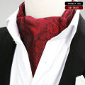 British men's formal dress, wedding scarf, shirt, Paisley scarf. 