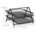 Heavy Mesh metal 2-tier letter tray. 